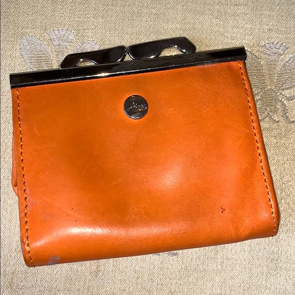 Handbags - GUC orange leather change purse